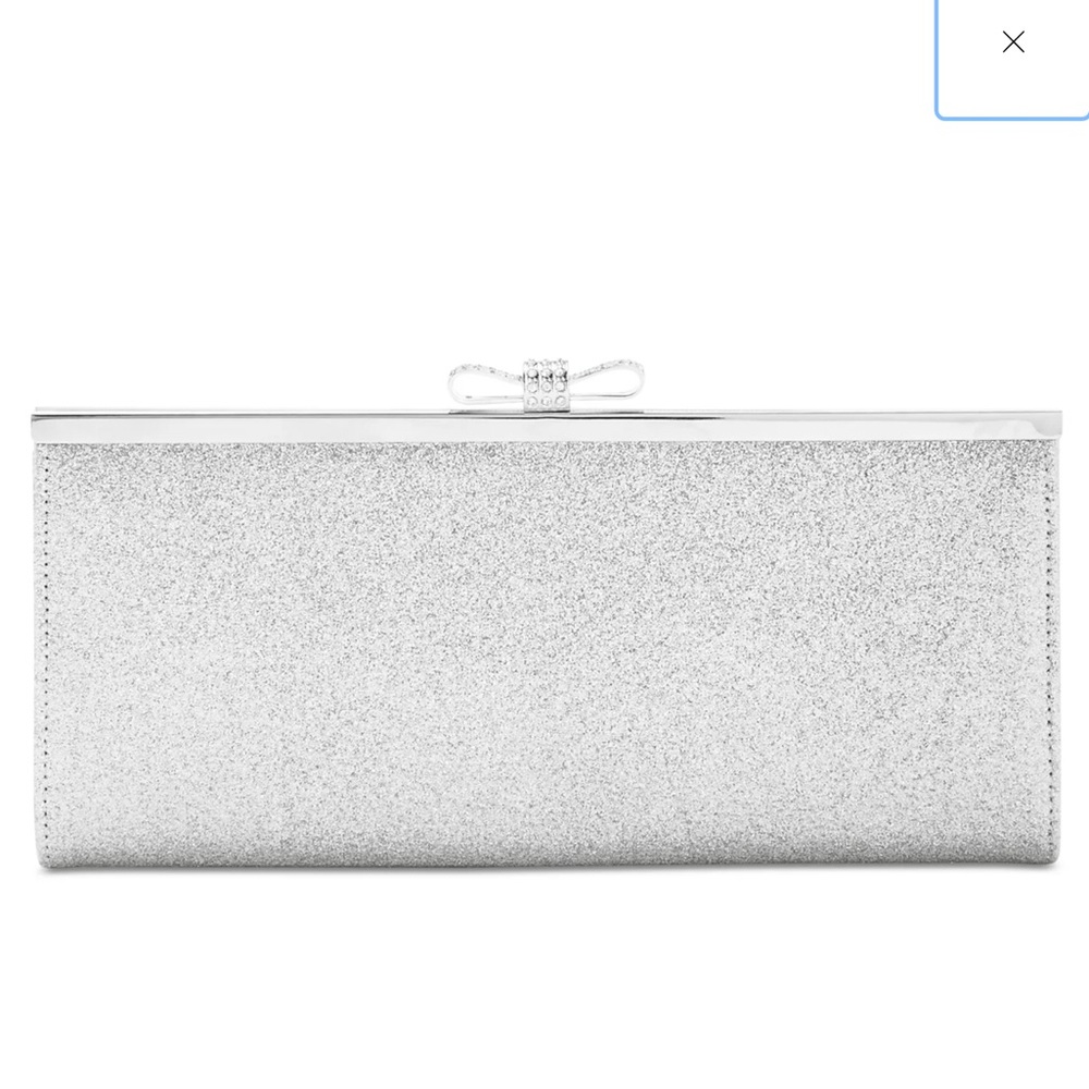 INC International Concepts Elegant Silver Clutch Bag